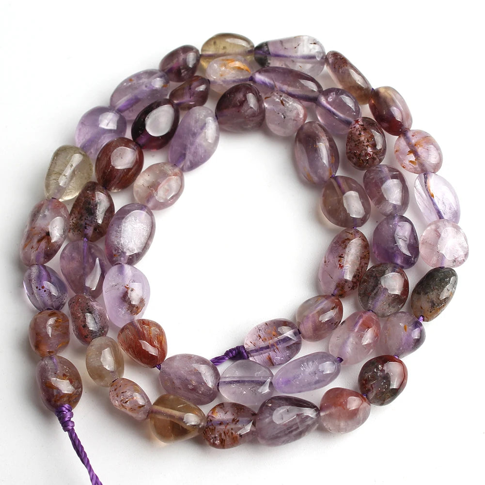Vibrant Mixed Color Irregular Gemstone Beads for DIY Jewelry Crafting 15-Inch Strand