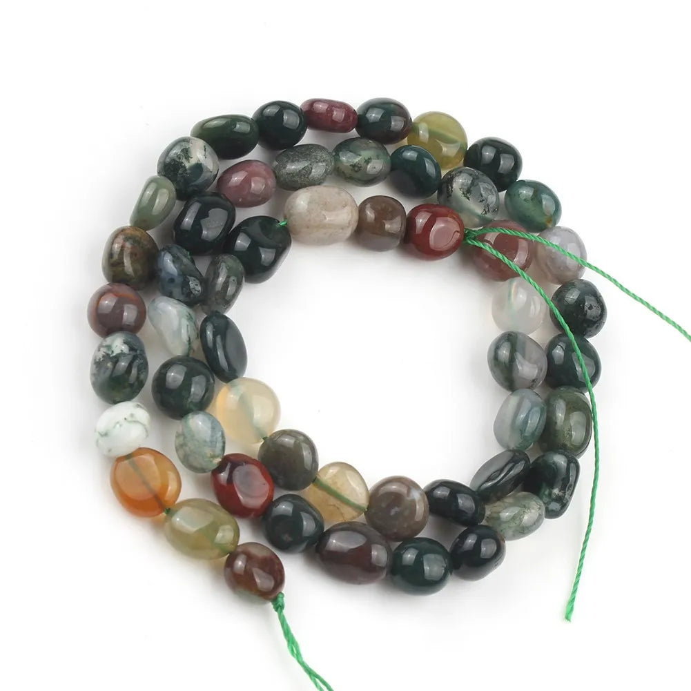 Vibrant Mixed Color Irregular Gemstone Beads for DIY Jewelry Crafting 15-Inch Strand