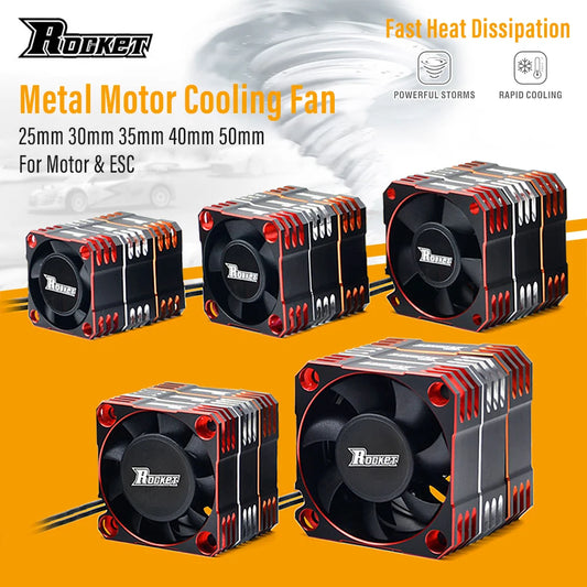 Rocket RC Fan 25mm 30mm 35mm 40mm 50mm Cooling Fan for RC Car