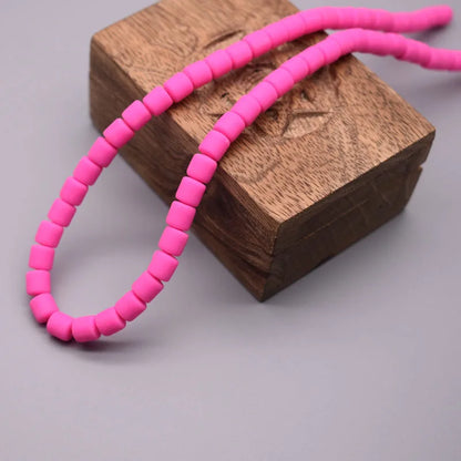Vibrant Polymer Clay Tube Spacer Beads for DIY Jewelry and Bracelets