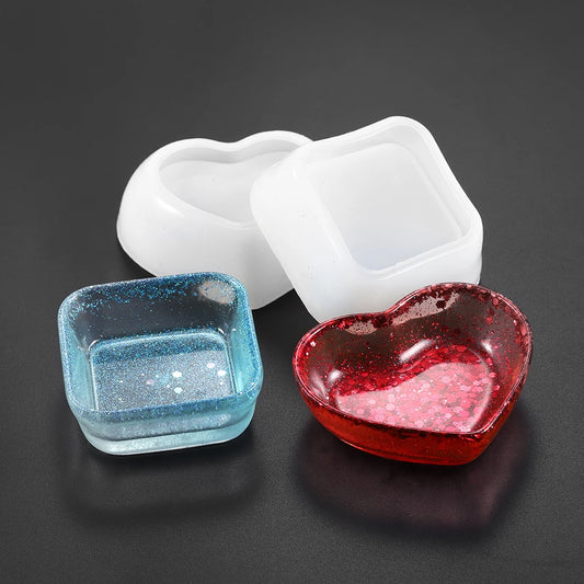 Heart Shape Silicone Jewelry Casting Mold for DIY Crafting and Accessories