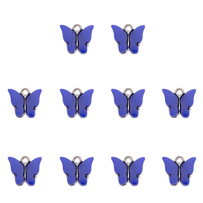 Vibrant Butterfly Resin Charms Set for DIY Women's Dangle Earrings Jewelry Making