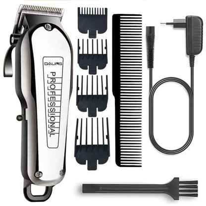 Cordless Professional Hair Clipper For Men Adjustable Lithium Ion Hair Trimmer Powerful Barber Shop Cutter