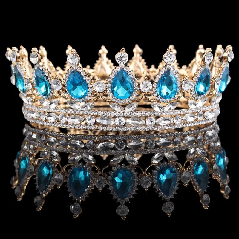 Elegant Royal Pink Crystal Bridal Tiara Crown for Weddings and Pageants