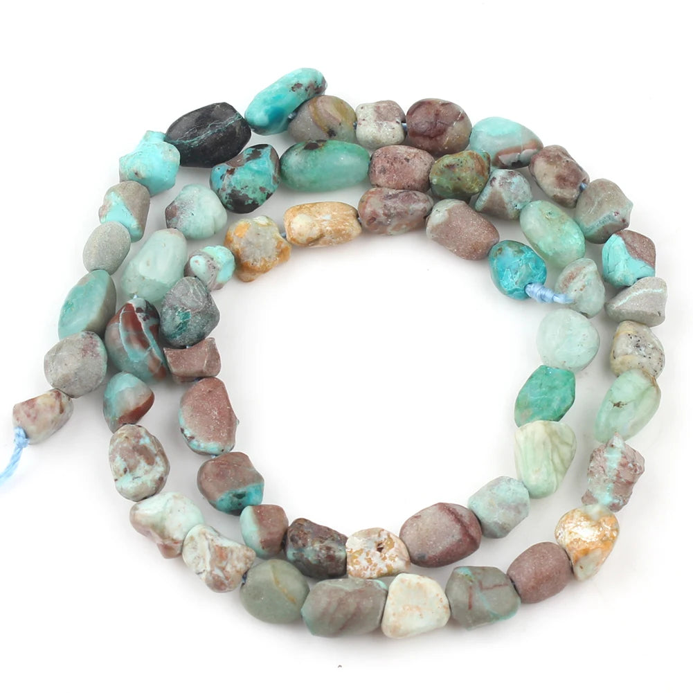 Vibrant Mixed Color Irregular Gemstone Beads for DIY Jewelry Crafting 15-Inch Strand