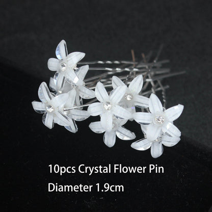 Elegant Pearl Bridal Hair Pin U-Shaped Barrette Clip for Wedding and Party Styles