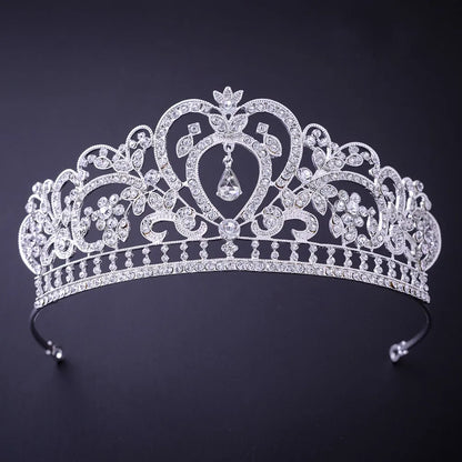 Silver Crystal Rhinestone Bridal Tiara - Top-Rated Wedding Hair Accessory Style G