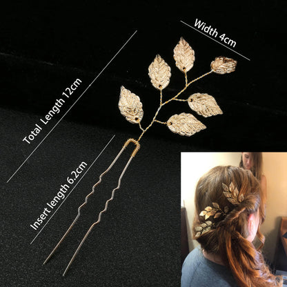 Elegant Pearl Bridal Hair Pin U-Shaped Barrette Clip for Wedding and Party Styles