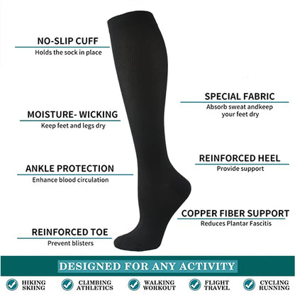 Varicose Compression Socks For Sports Travel Anti Fatigue