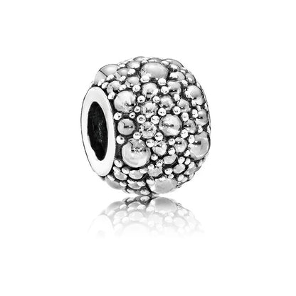 European Zircon Charm Beads 925 Silver Pendant Necklace for Women Gift P1317