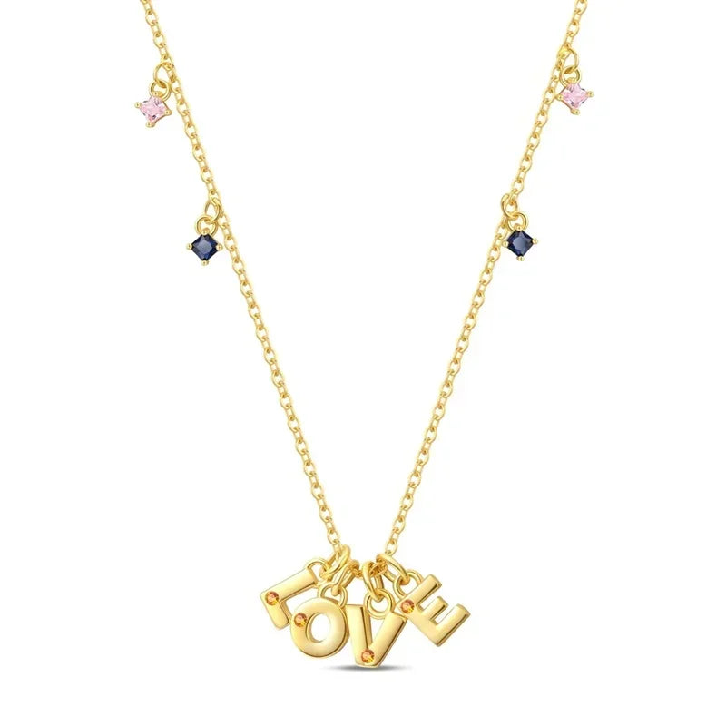 Original 925 Sterling Silver Heart Skull Necklace Ring and Cross Bracelet Set with Zircon Accents for Halloween and Valentine Gifts