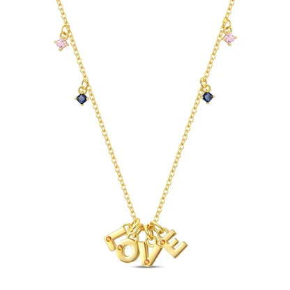 Original 925 Sterling Silver Heart Skull Necklace Ring and Cross Bracelet Set with Zircon Accents for Halloween and Valentine Gifts