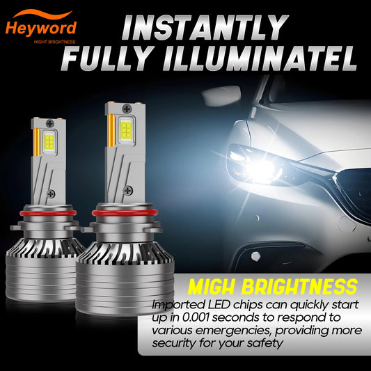 Heyword H7 60000LM LED Canbus 6000K Ultra Bright Headlight