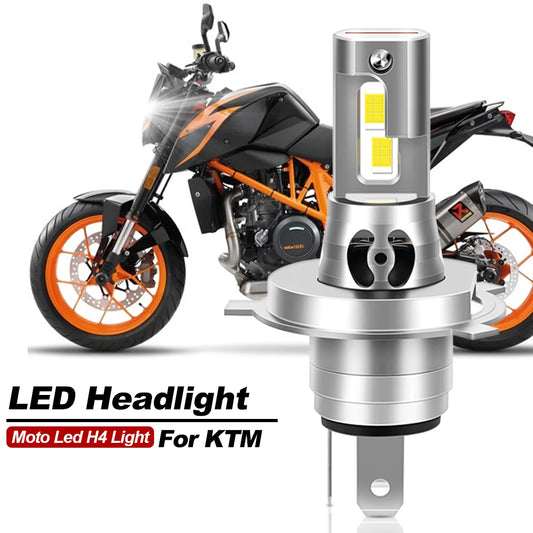 Apmatauto LED Headlight Bulb for KTM Duke 125 Motorcycle 28000LM 6000K White CANbus Design