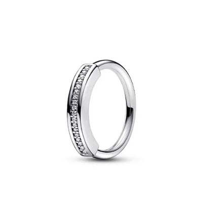 European 925 Silver Heart-Shaped Ring for Women Available in Sizes 6 7 8 9 Exquisite High-Quality Jewelry for Weddings and Parties