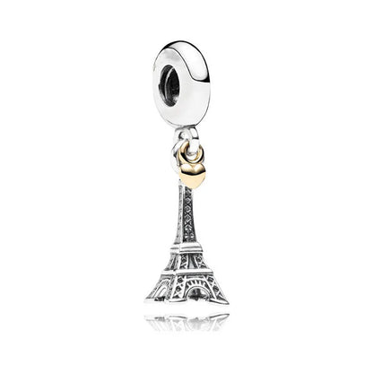 Sunflower Evil Eye Charm 925 Silver Plated Bead for DIY Bracelets Women's Jewelry B1662