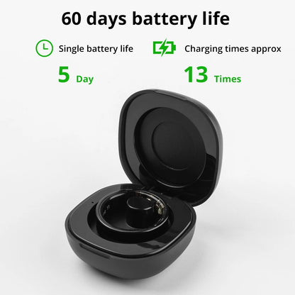 2024 COLMI R09 Smart Ring for Men and Women with Health Sleep and Skin Temperature Monitoring 60 Days Battery Life Charging Case Included