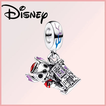 Disney 925 Sterling Silver Stitch Minnie Winnie Dangle