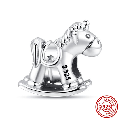 Silver Animal Hearts Infinity Crown Bead Charms Bracelet for Women 925 Sterling Silver Jewelry Y293