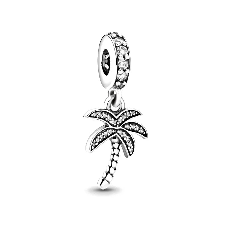 New 925 Silver Butterfly Bead Dinosaur Pendant for European Bracelets Exquisite DIY Jewelry