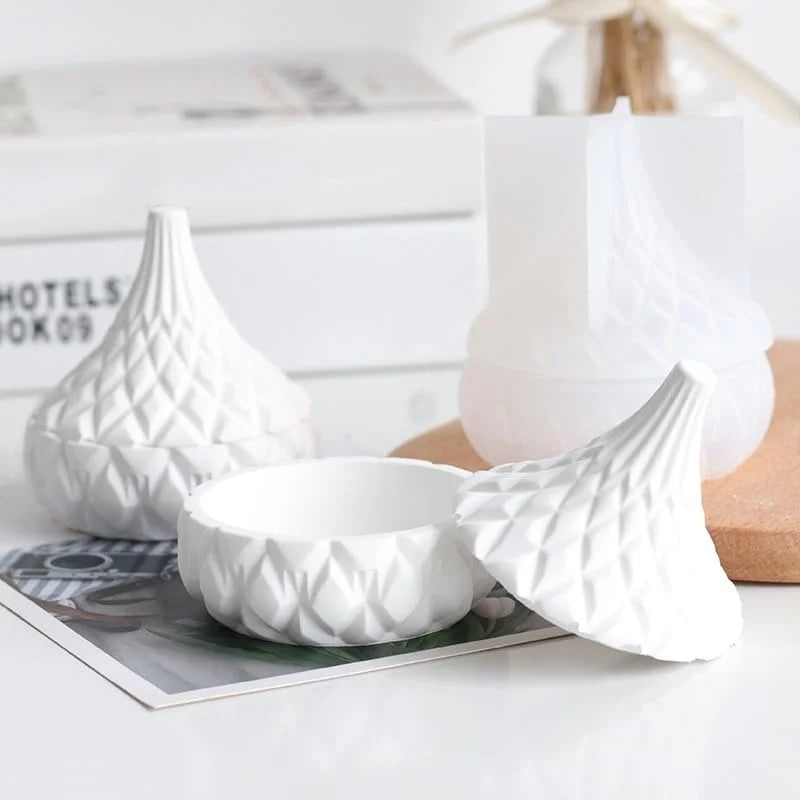 Droplet Shaped Silicone Mold for DIY Gypsum Jewelry Storage and Decorative Resin Crafting