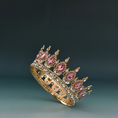 Elegant European Crystal Bridal Tiara For Weddings And Parties