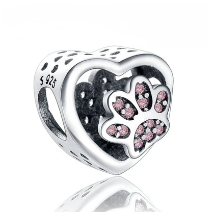 Sterling Silver Character Bead Pendant for European Bracelets Boy Girl Bear Bee Designs B357-fen