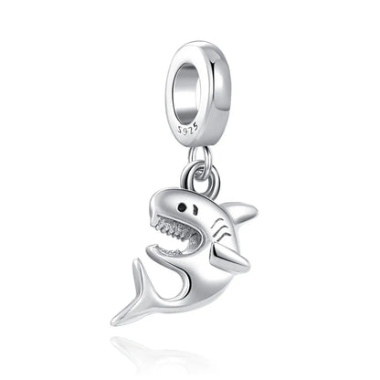 Yinyang Flower Clover Pendant 925 Silver Amulet for Bracelets DIY Jewelry Gift B1222