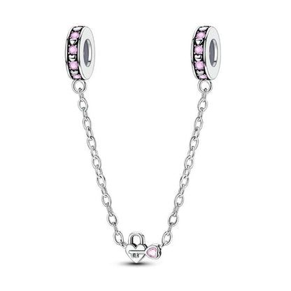 925 Sterling Silver Clover Daisy Star Moon Pavé Safety Chain Bow Necklace and Bracelet Set Luxury Fine Jewelry for Women
