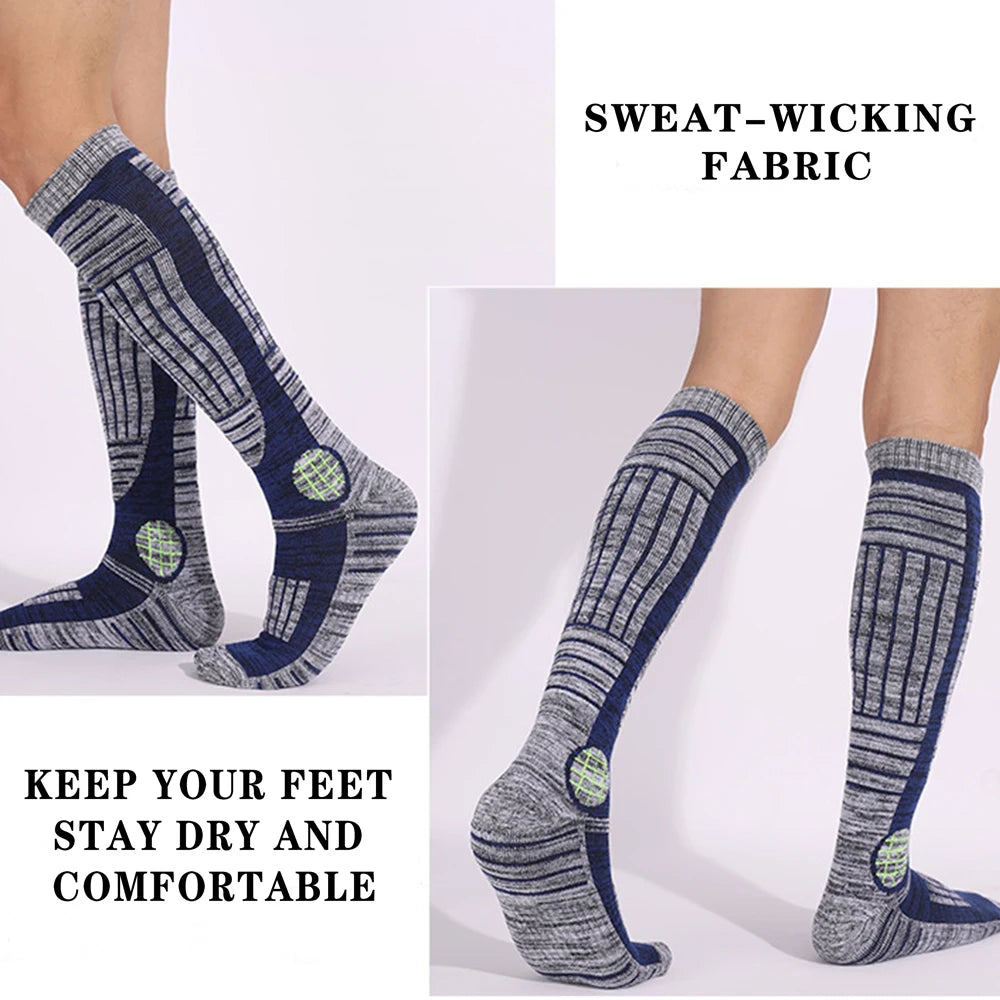 Thermal Winter Ski Socks Unisex High Elastic Thick Warm