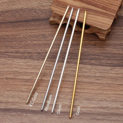Elegant Metal Hair Pins Set for Bridal Jewelry Crafting and DIY Hair Accessories