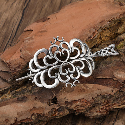 Scandinavian Viking Celtic Love Knot Hairpin Retro Metal Stick for Women
