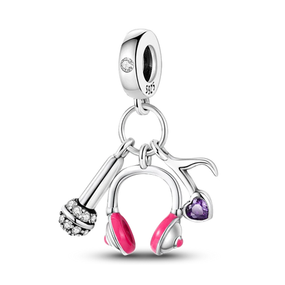 925 Sterling Silver Charm Bead Bracelet for Smartwatch and DIY Jewelry KTC663