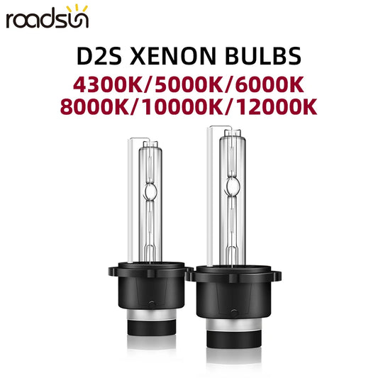 High-Performance D2S HID Xenon Car Headlight Bulbs 35W 4300K-12000K Adjustable Brightness