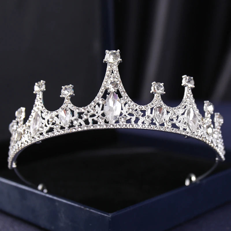 Silver Crysta Baroque Vintage Tiara - Top-Rated Wedding Hair Accessory for Brides & Pageants Silver 2