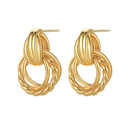 925 Sterling Silver Gold Hoop Earrings Halloween Pumpkin Skull Christmas Tree Zircon Studs for Women DIY Jewelry