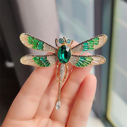 Elegant Dragonfly Brooch for Women - Chic Corsage Pin for Suit and Party Wear