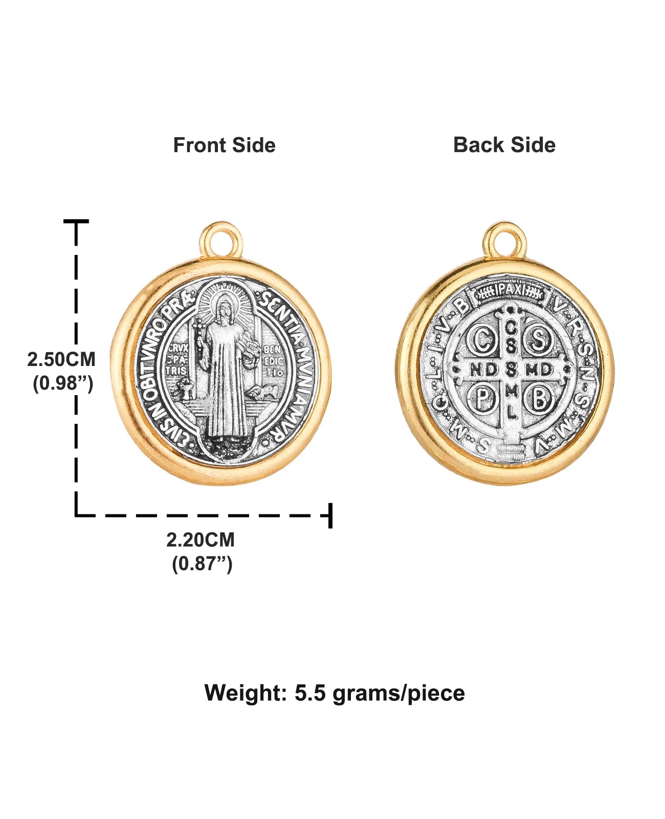 St Benedict Medal Set Christian Cross Pendants for DIY Jewelry Accessories