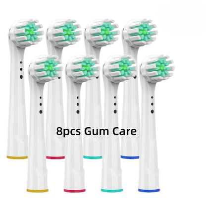 Toothbrush Replacement Heads Refill for Oral B Electric Toothbrush Pro1000 Pro 3000 Pro5000 Pro7000 Vitality Floss Action - 16 Pack 8 Gum Care