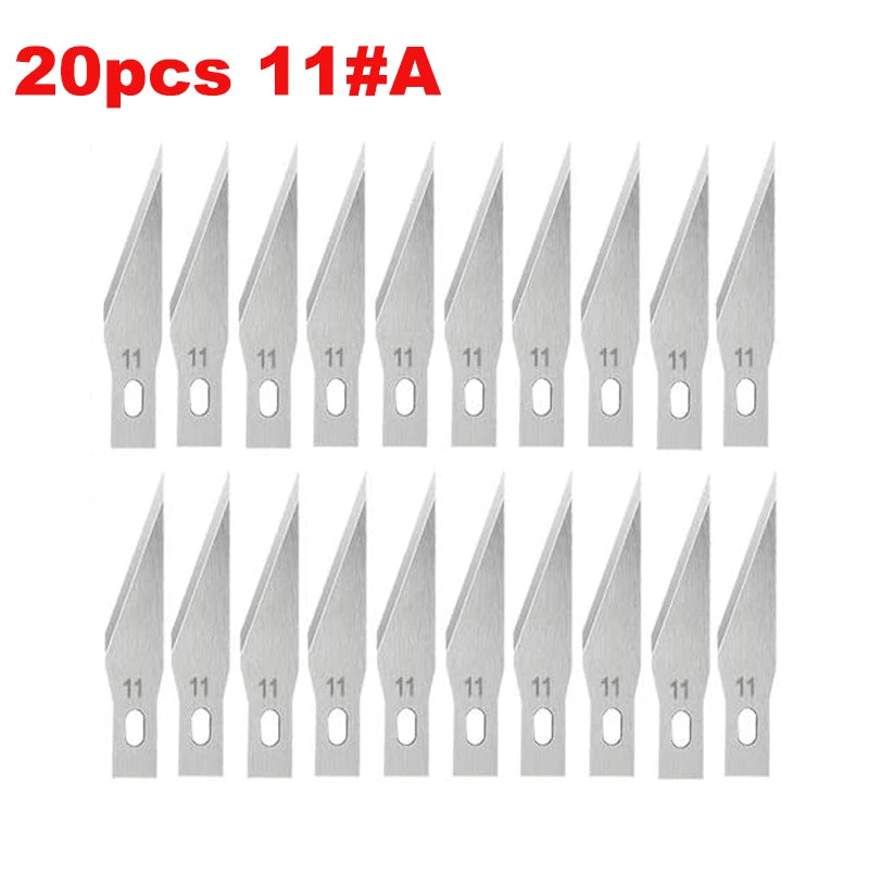 10 Pcs Premium Multifunction Knife Blades - Top-Rated Scalpel for Precision Repairs 20Pcs 11A