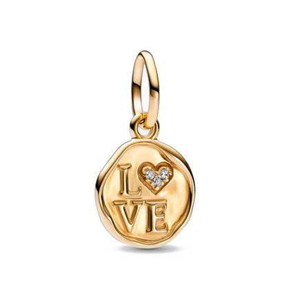Gold Color Key Lock Cactus Pendant Bead for DIY European 925 Sterling Silver Bracelet and Necklace Jewelry for Women