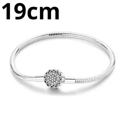 925 Sterling Silver Adjustable Gold Cross Virgin Mary Blue Eye Zircon Charm Bracelet for Women Birthday Gift