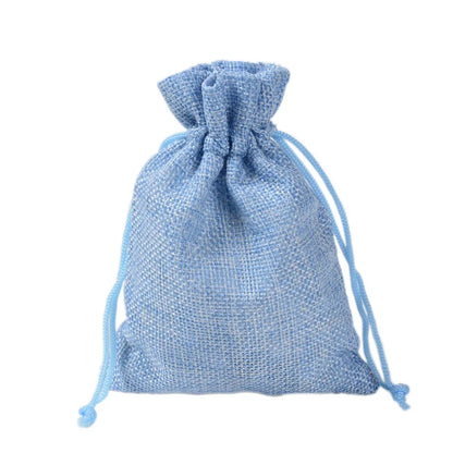 Colorful Cotton Jute Gift Pouches Set of 50 - Customizable Storage Bags for Jewelry and Accessories