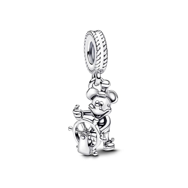 Disney Captain America 925 Sterling Silver Charm Bead