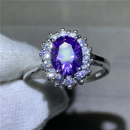 Fashion Anniversary Ring 925 Sterling Silver Moissanite Engagement Wedding Band for Women and Men Elegant Party Jewelry