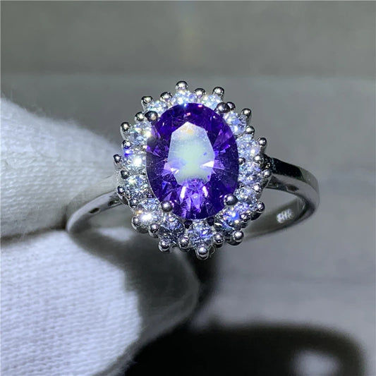 Fashion Anniversary Ring 925 Sterling Silver Moissanite Wedding Band for Women and Men