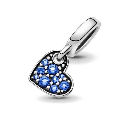 New 925 Silver Pink Purple Bead Ice Cream Pendant for European Original Bracelet DIY Exquisite Jewelry