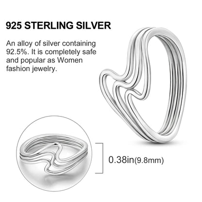 Elegant 925 Sterling Silver Heart Shaped Zircon Ring for Women Perfect for Engagement or Wedding Gift SER070