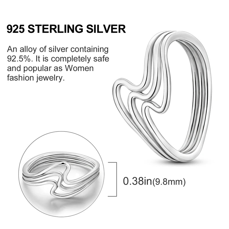 Elegant 925 Sterling Silver Heart Shaped Zircon Ring for Women Perfect for Engagement or Wedding Gift SER150