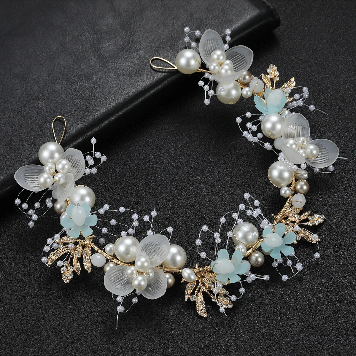 Chinese Retro Flower Hair Pins and Side Clips with Rhinestones for Women and Girls Elegant Hanfu Dress Accessories